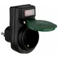 Produktbild: REV Adapter mit Schalter IP44 schwarz-grün