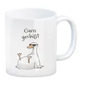 Produktbild: Gilbert die Gans Kaffeebecher mit Spruch Gans gechillt