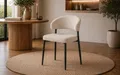 Produktbild: ACTONA GROUP Esszimmerstuhl Edina 2er Set, Stoff - bequem & stilvoll, mehrere Farben, moderne, Gepolstert, weicher Bezug & hoher Sitzkomfort, schwarze Stahlbeine