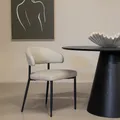 Produktbild: Esszimmerstuhl Beige Stoff/Metall - Sitzhöhe 47,5cm - Catania - 2er Set