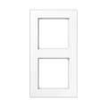 Produktbild: Jung A5582BFWW Rahmen 2-fach, senkrechte und waagerechte Montage, Thermoplast, A 550, alpinweiß