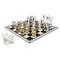 Produktbild: Trinkspiel Schach aus Glas mit 32 Schnapsgläser Schachspiel ab 18J 35x35cm NEU