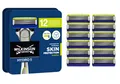 Produktbild: WILKINSON SWORD - Hydro 5 Rasierklingen für Männer | Feuchtigkeitsspendendes Gel und umklappbarer Trimmer | Packung mit 12 Rasierklingen