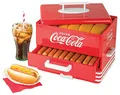 Produktbild: Salco Coca-Cola Hot Dog Maker - Dampfgarer und Brötchenwärmer im Diner-Stil, 24 Hot Dog Würstchen und 12 Brötchen Kapazität, Würstchen, Gemüse, Fisch, Knödel