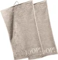 Produktbild: Joop! Gästetuch Classic Doubleface im 2er-Pack Walk-Frottier beige Größe 30x50 cm