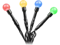 Produktbild: KONSTSMIDE 3691-507 LED Globelichterkette, Schwarz, Mehrfarbig