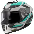 Produktbild: LS2 FF808 Stream II Road Helm, grau-weiss-grün-blau, Größe XL für Männer