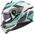 Produktbild: LS2, Integraler Motorradhelm STREAM II ROAD Matt Cyan Light Grey, XL