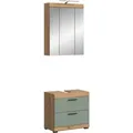 Produktbild: Badkombination 2-teilig 60 cm x 191 cm x 34 cm Front Salbei FSC®