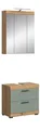 Produktbild: xonox.home Bad Scout X06N3B26 Badkombination Badmöbelset Badset in Salbei und Artisan Eiche Nachbildung, ca. B/H/T: 60x191x34 cm