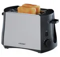 Produktbild: Cloer Toaster Cloer 3419 Toaster Edelstahl/Schwarz für 2 Toastscheiben., Parallelschlitz-Toaster, für Brötchen-Aufsatz integriert