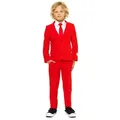 Produktbild: Opposuits Kinderanzug Boys Red Devil - Teufel Kostüm Halloween Karneval Cooler Anzug für coole Kids rot 122-128