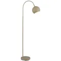 Produktbild: Stehleuchte Bogenstehlampe Stehlampe sandfarben Bogenlampe Wohnzimmer, Metall, 1x E27 Fassung, LxBxH 46x25x150 cm