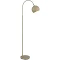 Produktbild: Globo Lighting - Stehleuchte Bogenstehlampe Stehlampe Sandfarben Bogenlampe Wohnzimmer, Metall, 1x E27 Fassung, Lxbxh 46x25x150 Cm
