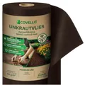 Produktbild: Covello 4m² reißfestes Unkrautvlies 50g/m² Gartenvlies braun Unkrautschutzvlies mit hoher UV-Stabilisierung 5m x 0,8m = 4m², Unkrautfolie wasserdurchlässig Mulchfolie Mulchvlies