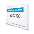 Produktbild: Vivol Eco Magnetwand Whiteboard 90 x 120 cm Weiß, whiteboard magnetisch & Magnettafel groß mit Alurahmen, magnetwand mit Stiftablage für Büro, Schule, Homeoffice & Meeting Pro Set Neu