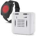 Produktbild: ELDAT - Mobiler Hausnotruf mit Notrufsendern und Quittierungsfunktion - Notrufknopf für Senioren - RS16 mit Armbandsender RT26