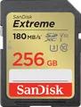 Produktbild: SanDisk Extreme 256 GB SDHC Memory Card 180MB/s 130MB/s UHS-I Class 10 U3 V30 180 MB/s (SDSDXVV-256G-GNCIN)
