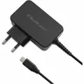 Produktbild: Qoltec Ładowarka GaN POWER PRO | 1xUSB-C | 65W | 5-20V | 3-3.25A | Czarna (65 W, 1 Port) (52386)