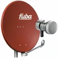 Produktbild: Fuba HDTV Sat Komplettanlage 1 Teilnehmer - Fuba Satellitenschüssel 80cm Alu rot