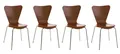 Produktbild: CLP Besucherstuhl Calisto (4er Set, 4 St), stapelbar