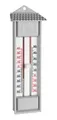 Produktbild: Thermometer außen quecksilberfrei grau Haushalt analog Thermometer