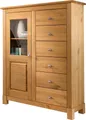 Produktbild: Home affaire Highboard Rauna, Vitrine, Breite 103 cm, FSC®-zertifiziertes Massivholz