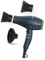 Produktbild: Leiser und leichter Profi-Haartrockner, 2000-2200W, 80m³/h, 2 Geschwindigkeits- und 3 Temperaturstufen, Ionenjet, abnehmbar (Blau Diffuser)