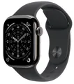 Produktbild: Apple Watch Series 11 Cellular 42 mm Titan Schiefer Sportarmband M/L MF8T4ZR/A