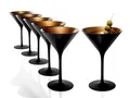 Produktbild: Stölzle Lausitz 1400025EL098 ELEMENTS Cocktailschale, Glas, 240 milliliters(6er pack), Schwarz-bronze