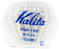 Produktbild: Kalita Wave Papier-Kaffeefilter I größere Größe 185 I 100 Stück I speziell über Tropfer I hergestellt in Japan L, weiß