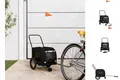 Produktbild: Schwarzer Haustierkinderwagen Schwarz Metall Stoff