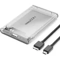 Produktbild: deleyCON USB-C Festplattengehäuse 2,5 Zoll - USB 3.1 Gen 1 Externes Festplatten Gehäuse für 2,5