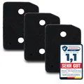 Produktbild: 3er Set Filter passend für Miele T1 9164761 Trockner Wärmepumpentrockner Fein-Grob | 207 x 157 x 30mm | Schwammfilter Filtermatte Kondenstrockner Fusselfilter Schaumstoff Schaumfilter Sponge