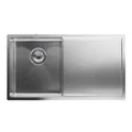 Produktbild: Klarstein TitanSteel Küchenspüle mit Abtropffläche | 79 x 44 cm | rostfrei | kratzfest | hitzebeständig 10046019