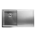 Produktbild: Klarstein Küchenspüle – 304 Edelstahlspüle mit Abtropfbrett, Kratzfest & Hitzebeständig, Inklusive Einbausatz & Abflussrohr, 79x44 cm, Rostfreier Stahl