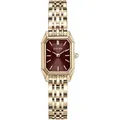 Produktbild: BURKER Isabell Petite Damenuhr mit Gliederarmband - Gold Burgundy - 29 mm
