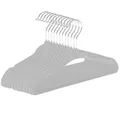Produktbild: cozydiscount 15 Stück Kleiderbügel Samt Babykleidung – rutschfest – Haken 360 ° – Grau