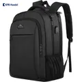Produktbild: Eleganter Laptop Rucksack 15,6 Zoll mit USB Anschluss – Wasserabweisend Schwarz