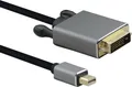Produktbild: Helos PREMIUM - Adapterkabel - Mini DisplayPort (M) zu DVI-D (M) - 1 m - 1080p-Unterstützung, Dolby DTS-HD Master Audio-Unterstützung - Schwarz