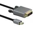Produktbild: helos Anschlusskabel, mini DisplayPort St./DVI St., PREMIUM, 1,0m, schwarz