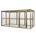 Produktbild: FATMOOSE Voliere CheeryChicken Cove – begehbarer Premium Hühnerstall aus massivem Holz, Hühnerhaus mit großem Auslauf, raubtiersicher überdacht, für Familien 179 cm x 363 cm