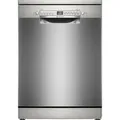 Produktbild: Bosch Serie 2 SMS2HVI02E, Freistehend, Standardgröße (60 cm), Grau, Metallisch, Edelstahl, Tasten, 1,75 m - Grau/Silber