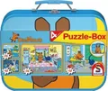 Produktbild: Schmidt Spiele Puzzle - Box im Metallkoffer Die Sendung mit der Maus, 2x26, 2x48