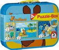 Produktbild: Schmidt Spiele 55597 Die Maus, 4 Kinderpuzzle im Metallkoffer, 2x26 2x48 Teile