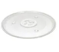 Produktbild: Mikrowellenteller 27 cm | Drehteller für Mikrowelle | Glasteller aus hitzebeständigem Glas Ø 270 mm | Ersatz Glasplatte für Mikrowellen | Kompatibel mit Y-Drehkreuz Telleraufnahme | Glasdrehteller