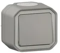 Produktbild: Legrand Plexo New Feuchtraum-Aufputz Taster 10 A, Steckklemmen (SL), IP 55, grau (069720L)