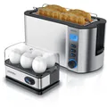 Produktbild: 1x Arendo Toaster, 4 Scheiben, Edelstahl + 1x Eierkocher, 1-6 Eier, Edelstahl