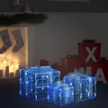 Produktbild: LED-Geschenkboxen 3 Stk. Weihnachtsdekoration Kaltweiß
