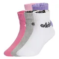 Produktbild: adidas Unisex Kids LINEAR KIDS ANKLE SOCKS 5pP, True Pink/Pink Fusion/Violet Fusion/Medium Grey Heather, 4-5 Years